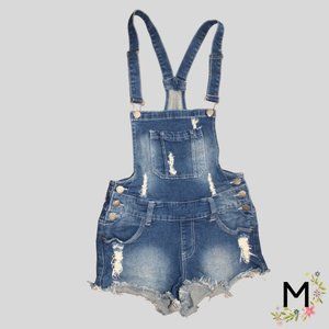 Cut off shorts overalls
